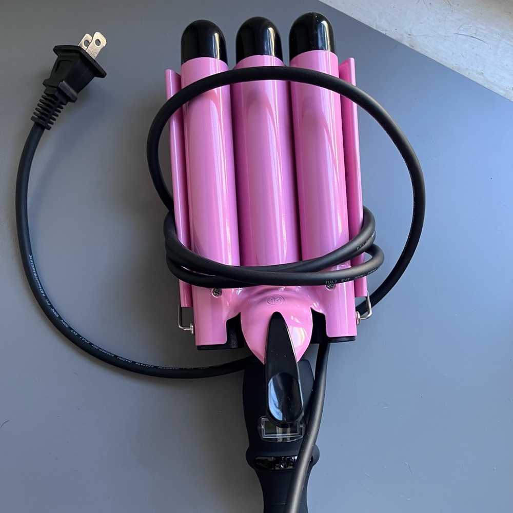 Pink 3 Barrel Hair Waver / Crimper